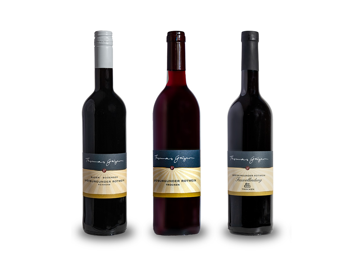 Sortimentsübersicht Rotwein