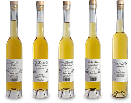 Sortimentsübersicht Alte Brände