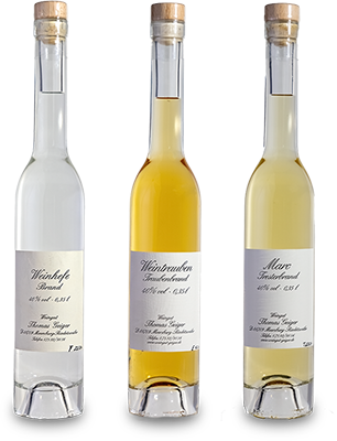 Sortimentsübersicht Tresterbrand